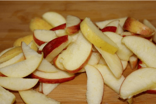 Reduce calorie content with apples